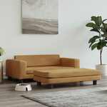 Hondenmand met verlengstuk 100x50x30 cm fluweel crmekleurig