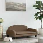 VidaXL Hondenmand 99x89x21 cm pluche en kunstleer zwart en grijs