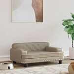 Hondenmand 70x45x28 cm kunstleer bruin