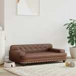 Hondenmand 70x45x30 cm kunstleer grijs