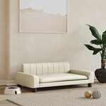 Hondenmand 80x45x30 cm kunstleer grijs