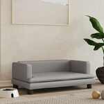 Hondenmand 70x45x30 cm kunstleer grijs