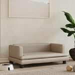 Hondenmand 80x45x30 cm kunstleer bruin