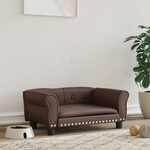 Hondenmand 95x55x30 cm kunstleer crmekleurig