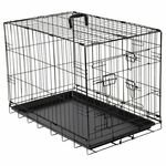 Adori Hondenbench 2-Deurs Zwart 107x71x77 cm