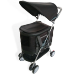 Innopet Honden Buggy Cheetah - Hondentrolley - 94x51x102 cm 7.1 kg Zwart Geel Bruin