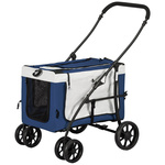 Trixie hondenbuggy grijs (47X80X100 CM TOT 15 KG)