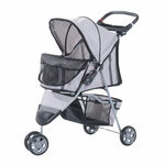 Hondenbuggy All Terrain Black-Silver