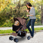 Trixie hondenbuggy grijs (47X80X100 CM TOT 15 KG)