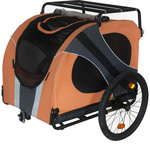 DutchDogDesign DoggyRide Novel15 Trailer Lichtgewicht hondenfietskar, 50 kg draagvermogen, 20 inch wielen, zwart, comfortabel #DoggyRide #Novel15 #hondenfietskar