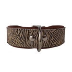 Hondenhalsband leer naturel XXL 65cm