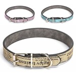 Hondenhalsband Daisy Zwart Lakleer