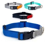 Hondenhalsband Daisy Zwart Lakleer