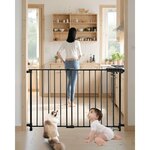 VEVOR Baby Gate Hondenhekje Scheiding 650-1219 mm Verstelbare Breedte Zwart