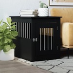 Hondenbench 45x62x59 cm bewerkt hout artisanaal eikenkleurig