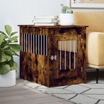 Hondenbench 55 x 80 x 68 cm bewerkt hout grijs sonoma