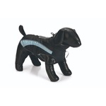 Beeztees Saby hondenjas zwart/lichtblauw 28cm