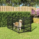 MaxxPet Hondenkennel - Hondenkennel met afneembaar dak - Geschikt voor buiten en binnen - 142 x 142 x 153 cm