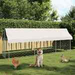 Hondenkennel voor buiten met dak 200x200x150 cm