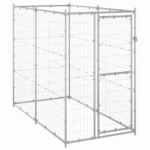 Hondenkennel voor buiten met dak 400x100x150 cm