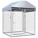 Hondenkennel voor buiten met dak 200x100x125 cm