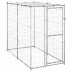 Hondenkennel 200x100x70 cm staal zwart