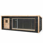 Hondenren XXL- Puppyren - Hondenkennel - 8 Kennelpanelen - Staal - 100 cm hoog - 640 cm omtrek - Uitbreidbaar