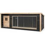 Hondenren XXL- Puppyren - Hondenkennel - 8 Kennelpanelen - Staal - 100 cm hoog - 640 cm omtrek - Uitbreidbaar