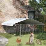 Hondenkennel 6 panelen 50 x 100 cm gepoedercoat staal zwart