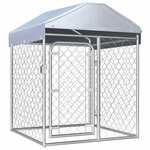 vidaXL Hondenkennel voor buiten 760x760x185 cm gegalvaniseerd staal