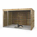 Hondenren - Puppyren - Hondenkennel - XXL - Staal - 320 x 320 x 60 cm