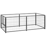 vidaXL Hondenkennel voor buiten 570x570x185 cm gegalvaniseerd staal