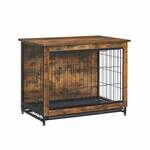 Semi-ingesloten Cradle Pet Cat Bed Hondenkennel Pad Dierbenodigdheden Maat: L (Bruine Beer)