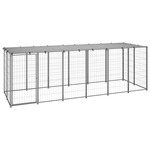 2 Verdiepingen Tellend Houten Onderkomen voor Katten met Dakbalkon Klimhelling & PVC Gordijnen Huisdierhuis voor Binnen & Buiten