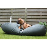 Hondenkussen Rectangle Short Shag Black Panther