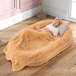 Hondenkussen Rectangle Short Shag Brown Fox