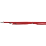 Trixie hondenriem premium verstelbaar tweelaags rood (200X1,5 CM)