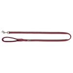 Trixie hondenriem premium dubbelgestikt verstelbaar fuchsia (200X1,5 CM)
