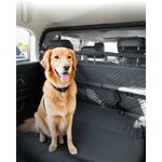 Universeel Hondenrek - Autorek - Bagagerek - Traliemodel - B 91-145cm/ H 30 - Zwart