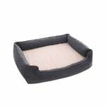 Enchanted hondenmand sofa ultra pluche snuggle donkergrijs 68x40,5x37,5 cm