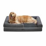 Enchanted hondenmand sofa ultra pluche snuggle wicker zwart 68x41x38 cm