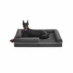 Enchanted hondenmand sofa ultra pluche snuggle donkergrijs (68X40,5X37,5 CM)