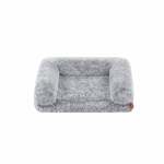 Enchanted hondenmand sofa ultra pluche snuggle donkergrijs (68X40,5X37,5 CM)