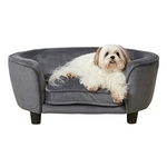 vidaXL Hondenbank met lade 75x50x38 cm pluche bruin