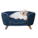 vidaXL Hondenbank met lade 75x50x38 cm pluche zwart