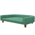 vidaXL Hondenbank met lade 75x50x38 cm pluche grijs