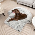maxxpro Katten- en Hondenbank - Grijs - Houten Poten - Fluweel - 90 x 44 x 34 CM - Huisdieren tot 80 KG
