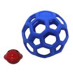 1030001 hondenspeelgoed holle bal bijtvaste elastische rubberen speelgoedballen voor huisdieren specificatie: bel