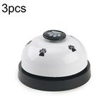 3 stuks Pet Toy Training genaamd Dinner Small Bell Footprint Ring Hondenspeelgoed