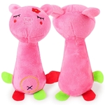 60334 grappig dier vorm huisdier puppy hond speelgoed zachte pluche geluid piepende kauwen speelgoed grootte: 21x 7.3 cm (herten)